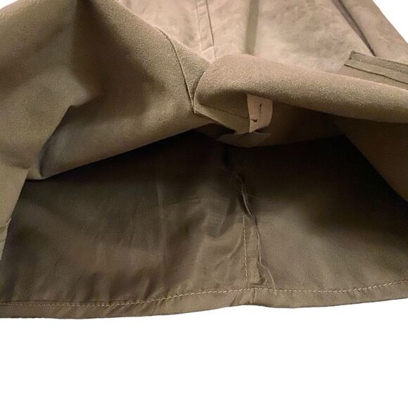 EUC Vintage Khaki Olympic Brand Ultra Suede Midi Skirt - Picture 7 of 9